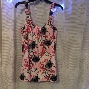 Mix It Floral Blouse, silky material.